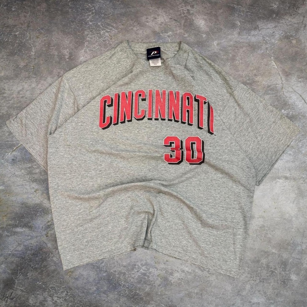 Vintage Cincinnati Reds Ken Griffey Jr. Double Sided Tee Men's Oversized XL Y2K
